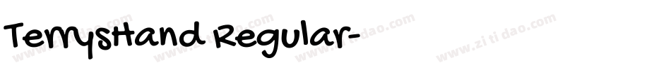 TerrysHand Regular字体转换